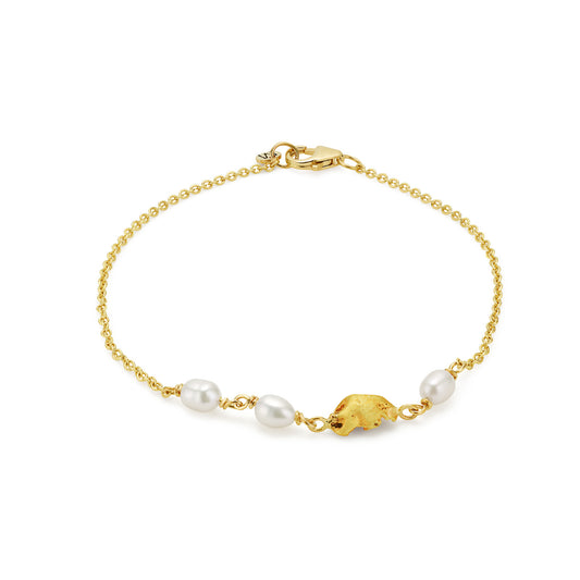 Nuance Pearl and Gold Bracelet