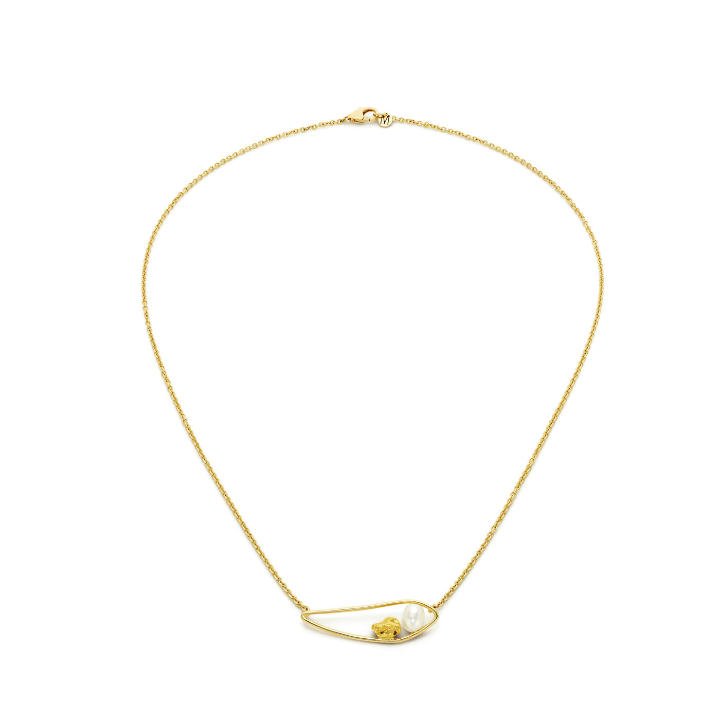 Roscida Pearl and Gold Nugget Necklace | Makal, Fine, Gold, Sustainable  Jewellery – Makal Fine Jewellery