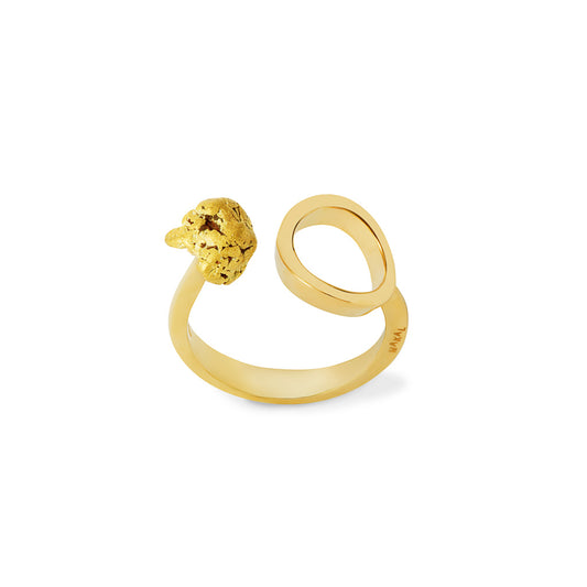 Gold Earth Open Ring