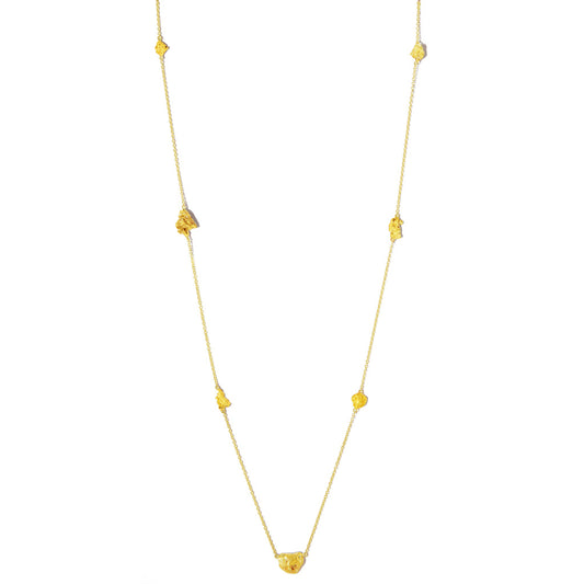 Gold Multi Nuggets Necklace